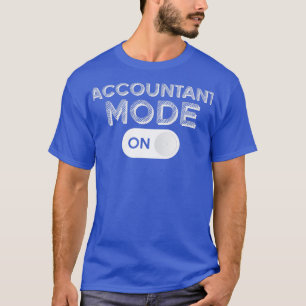 Camiseta Modo Contable Gracioso En CPA Hum De Contabilidad 