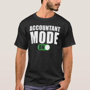 Camiseta Modo contable sobre contabilidad