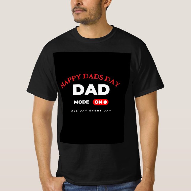 Camiseta MODO DAD EN EL Dads Personalizado (Anverso)