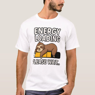 Camiseta Modo de ahorro de energía de perezoso