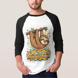 Camiseta Modo de ahorro de energía de perezoso divertido Di