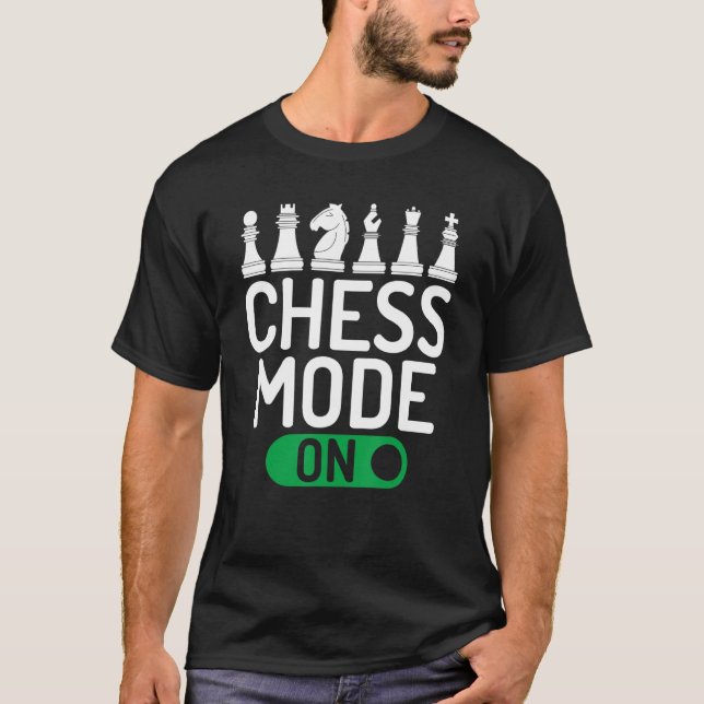 Camiseta Modo De Ajedrez En Las Piezas De Ajedrez (Anverso)