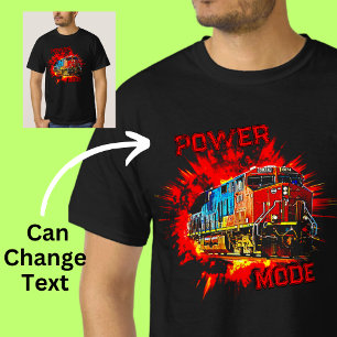 Camiseta Modo de alimentación del tren de locomotora diésel