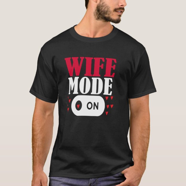 Camiseta Modo De Amor De Esposo Esposo En Valen Pareja Aniv (Anverso)