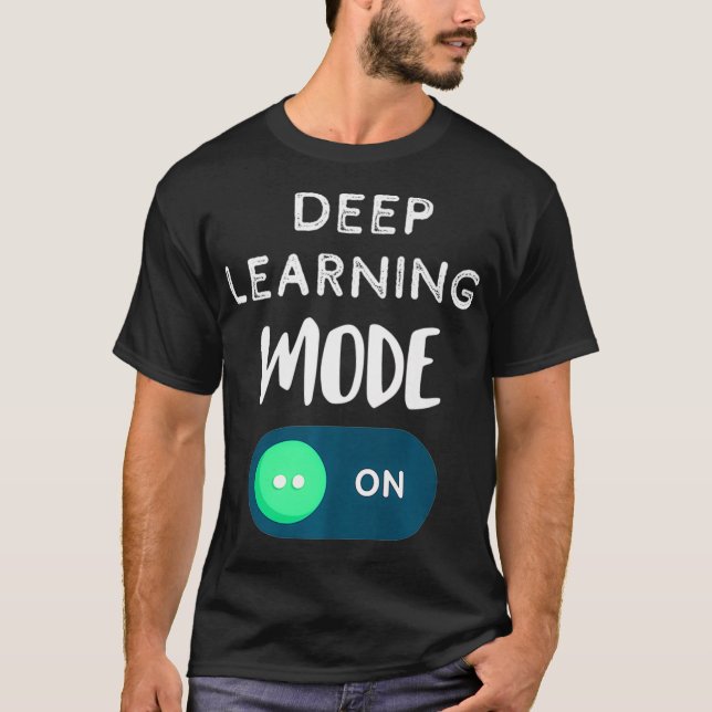Camiseta Modo De Aprendizaje Profundo En La Graciosa Ai De  (Anverso)