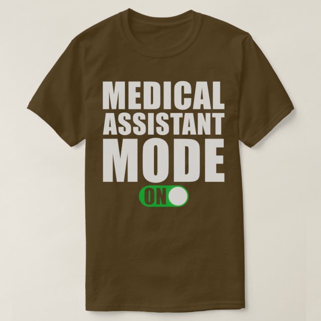 Camiseta Modo de asistente médico activado (Diseño del anverso)