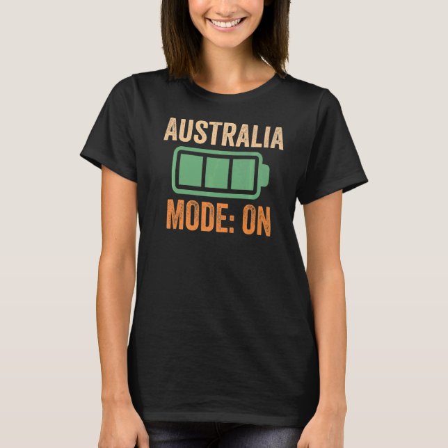 Camiseta Modo de Australia con batería (Anverso)
