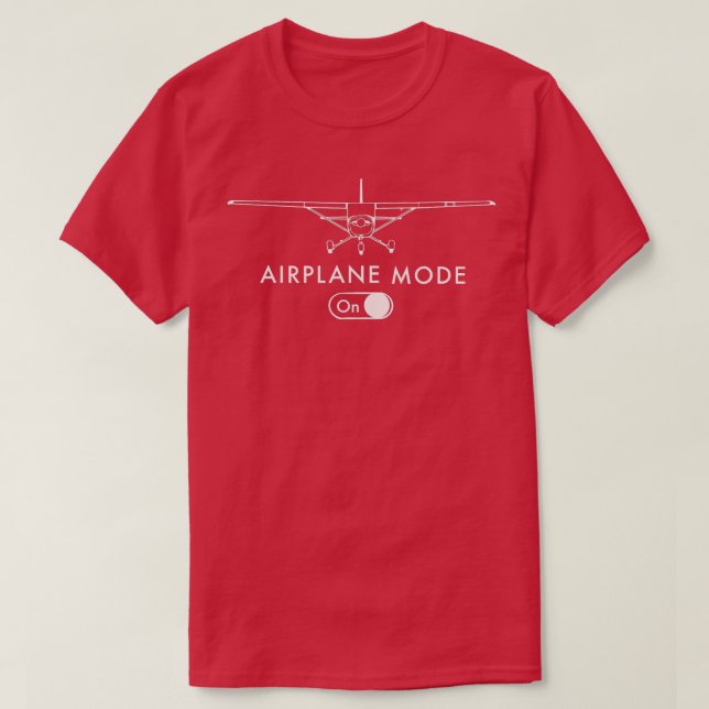 Camiseta Modo de avión piloto C172 con regalo de vuelo (Diseño del anverso)