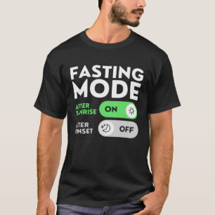 Camiseta Modo de ayuno de Ramadán en feliz Ramadán Islámico
