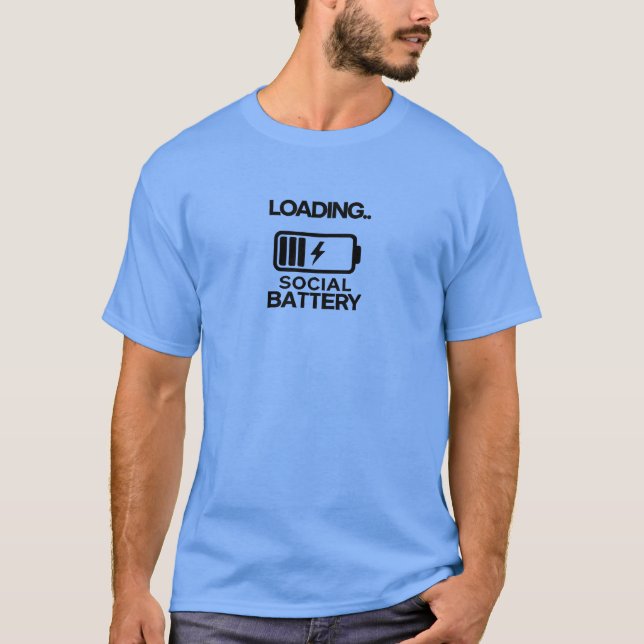 Camiseta Modo de batería bajo: activado (Anverso)