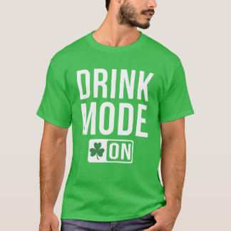 Camiseta Modo De Bebida En Shamrock Irish Beer Ireland St P