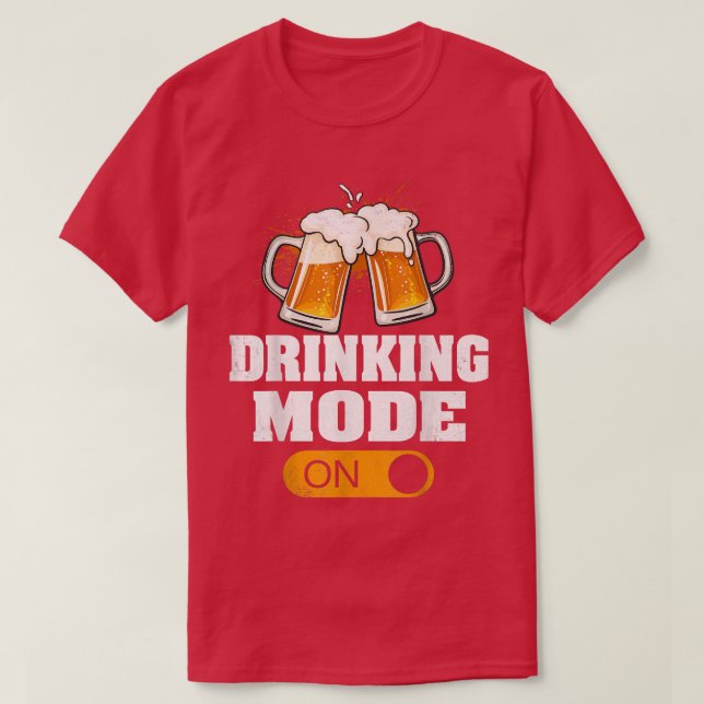Camiseta Modo De Bebida Gracioso En El Amante De Bebidas Vi (Diseño del anverso)