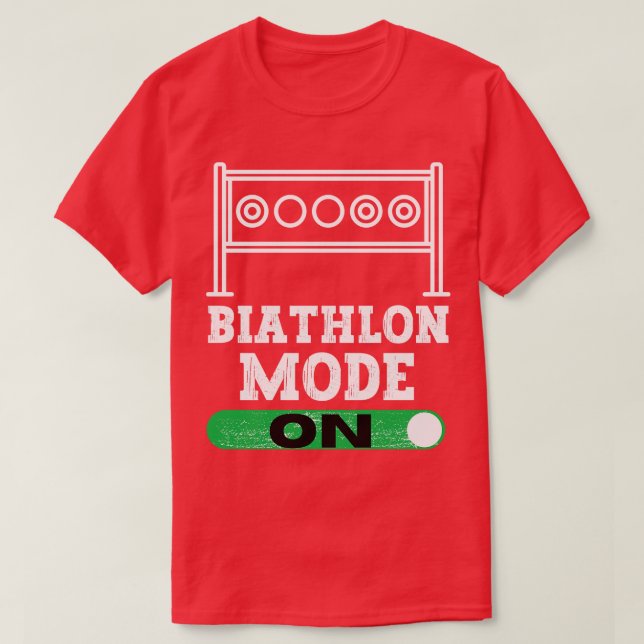 Camiseta Modo de biatón activado (Diseño del anverso)