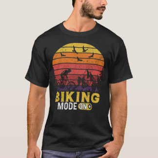 Camiseta Modo De Bicicleta En Montaña Bicicleta Vintage Reg