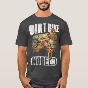 Camiseta Modo De Bicicleta Sucia En La Suciedad Del Motocro