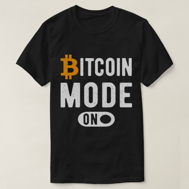 Camiseta Modo De Bitcoin En Mentes De Cripto BTC Que Dicen  (Diseño del anverso)