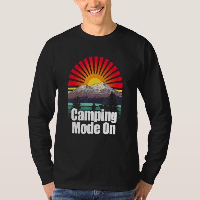 Camiseta Modo De Camping En La Naturaleza Al Aire Libre Ent (Anverso)