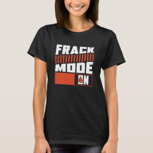 Camiseta Modo De Campo De Oleado En La Fracking De Aceite D