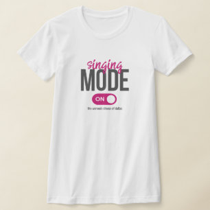Camiseta Modo de Canto Rosa Activado