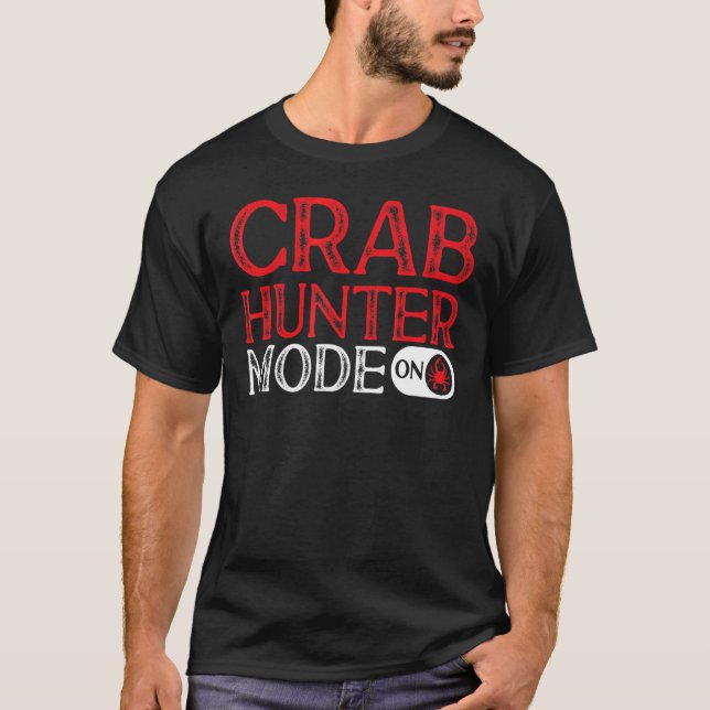 Camiseta Modo De Cazador De Cangrejo Sobre El Craqueo (Anverso)