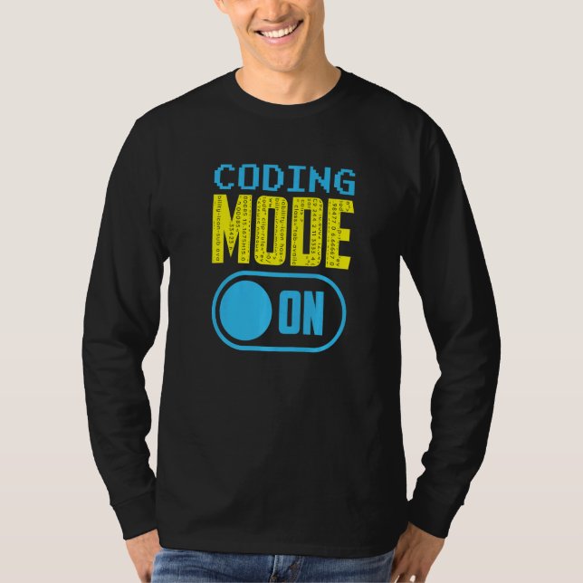 Camiseta Modo De Codificación En El Codificador De Código D (Anverso)