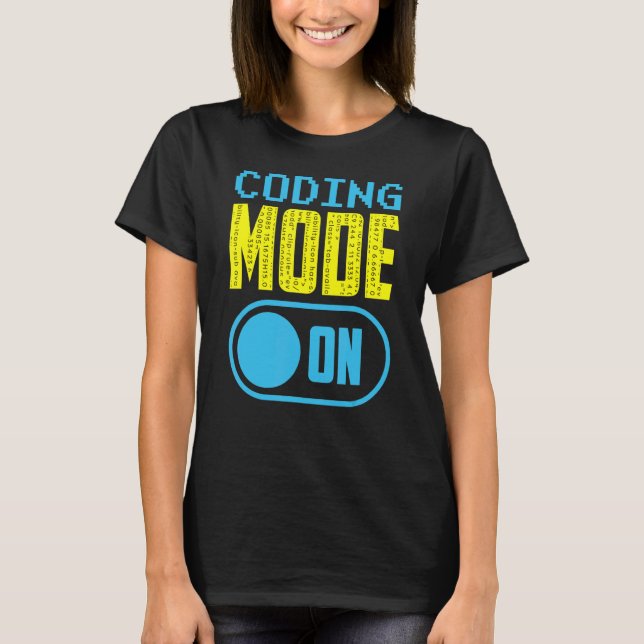 Camiseta Modo De Codificación En El Codificador De Código D (Anverso)