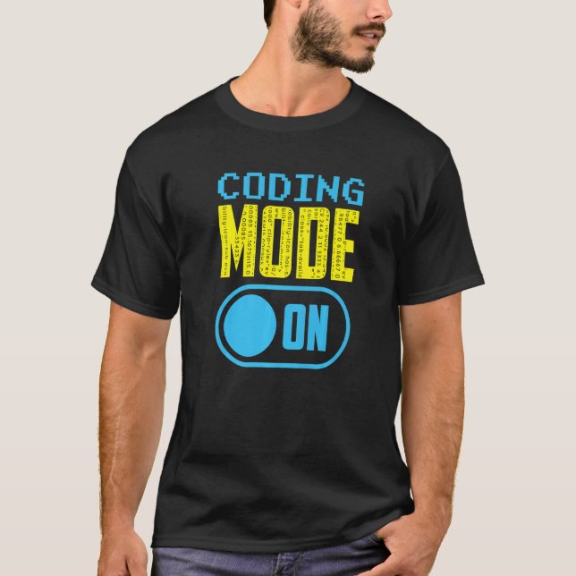 Camiseta Modo De Codificación En El Codificador De Código D (Anverso)