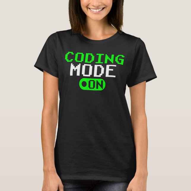 Camiseta Modo De Codificación En El Programador Del Codific (Anverso)