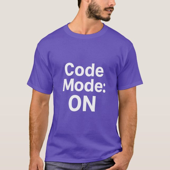 Camiseta Modo de código activado (Anverso)