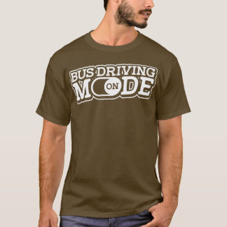 Camiseta Modo De Conducción En Autobús Escolar Niños Trabaj