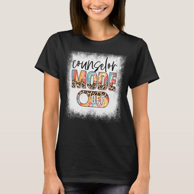 Camiseta Modo de consejero blanqueado fuera de Leopard & Ti (Anverso)