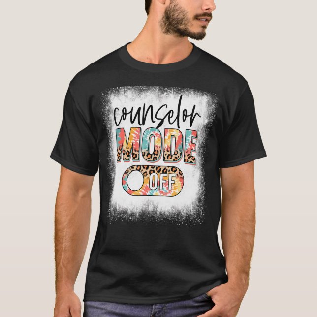 Camiseta Modo de consejero blanqueado fuera de Leopard & Ti (Anverso)
