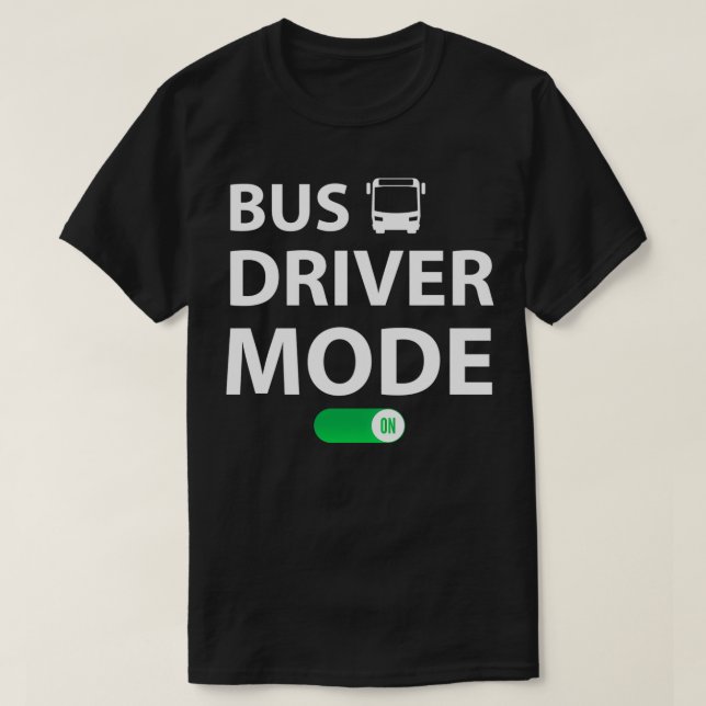 Camiseta Modo de controlador de bus divertido (Diseño del anverso)