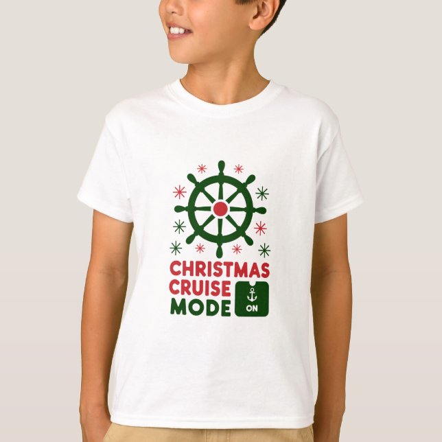 Camiseta Modo De Crucero De navidades En Navidades De Buque (Anverso)
