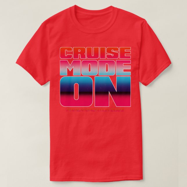 Camiseta Modo De Crucero En Vacaciones Familiares 2023 Esti (Diseño del anverso)