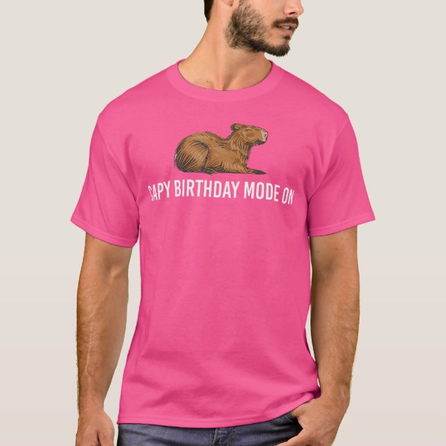 Camiseta Modo De Cumpleaños De Capy En El Chigurio (Anverso)