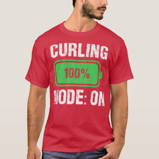 Camiseta Modo De Curado En El Curling Funny De La Batería