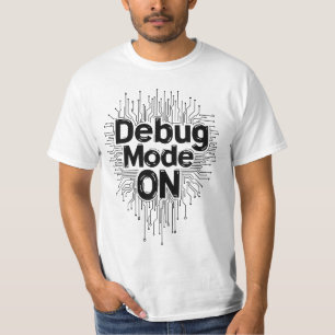 Camiseta Modo de depuración activado Programador codificand