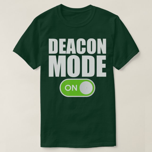 Camiseta Modo de diácono Ministro cristiano religioso Catól (Diseño del anverso)
