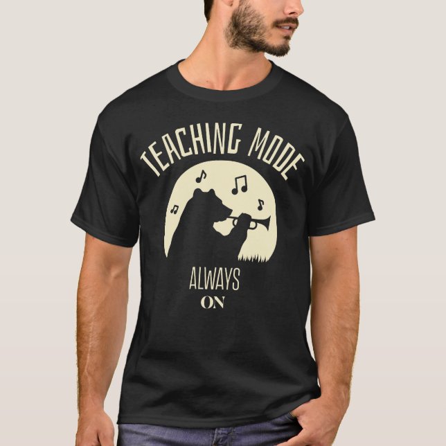 Camiseta Modo de enseñanza siempre en clase Profesor (Anverso)