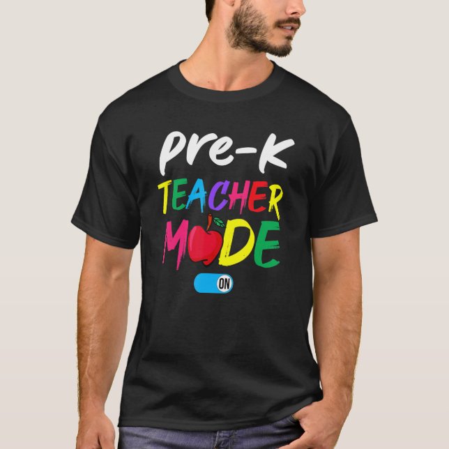 Camiseta Modo De Escuadrón De Profesores De Pre K De Vuelta (Anverso)
