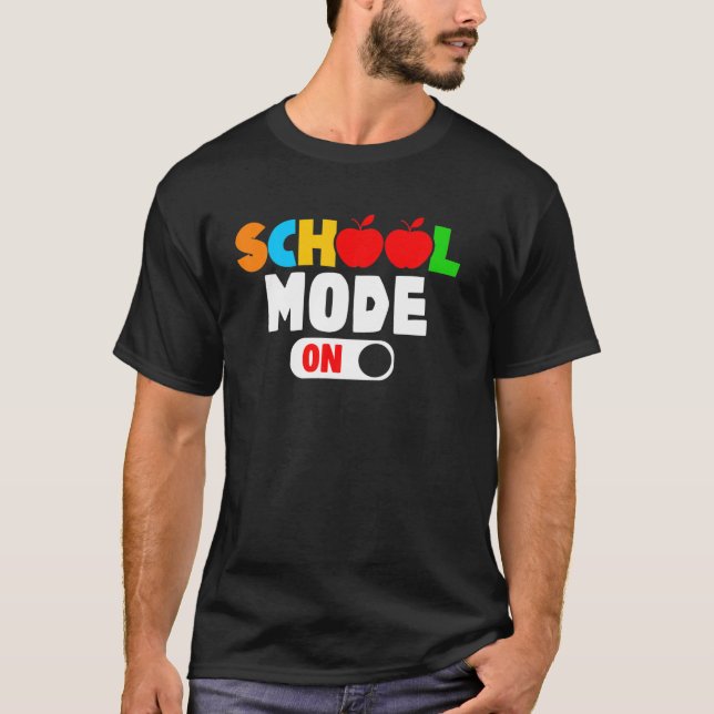 Camiseta Modo de escuela activado (Anverso)