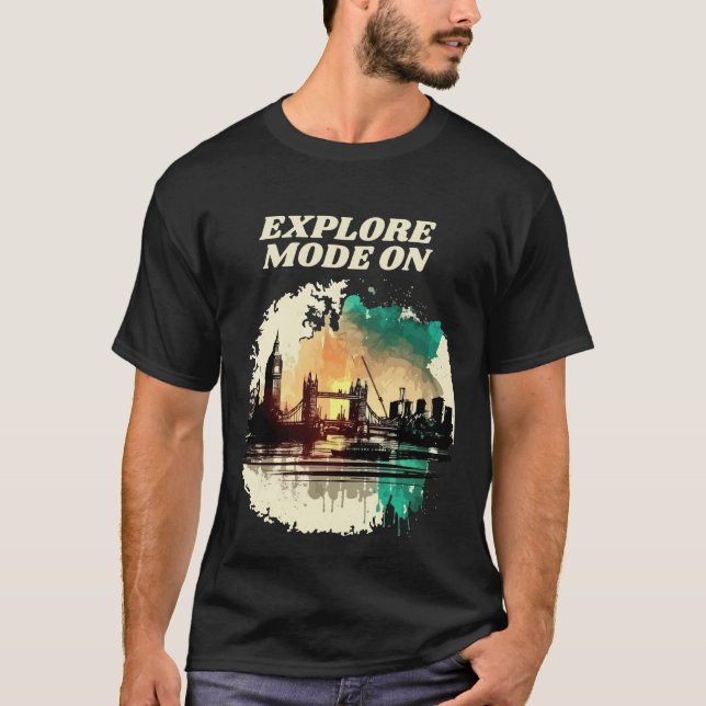 Camiseta MODO DE EXPLORACIÓN ON - Aventura (Anverso)