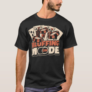 Camiseta Modo de Farol Encendido Manos de Póquer Texas Hold