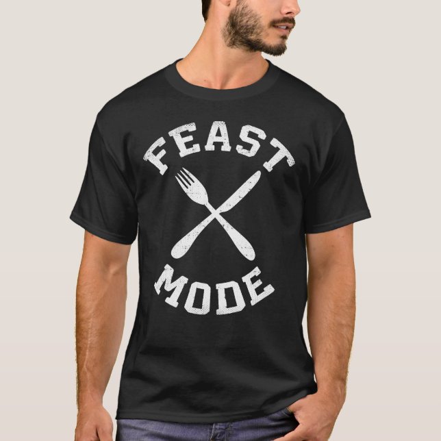 Camiseta Modo de fiesta - Bulking - Comer, hambriento - Nov (Anverso)