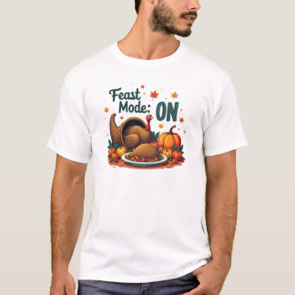 Camiseta Modo de fiesta: en acción de gracias