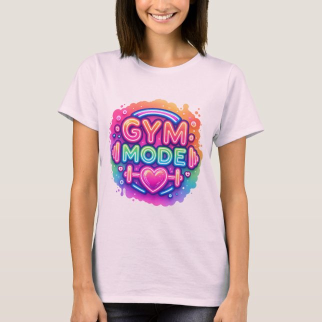 Camiseta Modo de gimnasia neonatal - Esplash de fitness arc (Anverso)