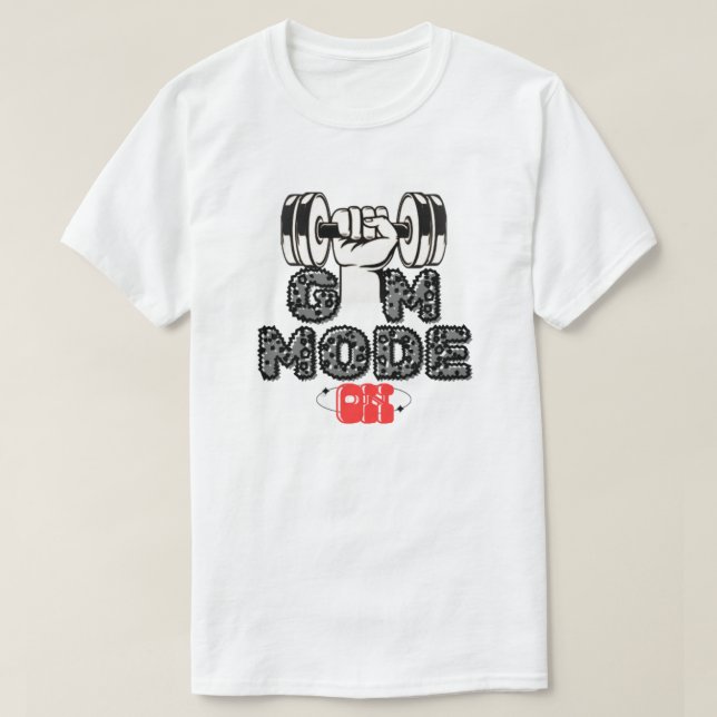CAMISETA MODO DE GIMNASIO EN (Diseño del anverso)