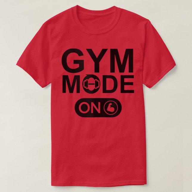 Camiseta Modo De GimnasioQue Dice Modo Gimnasio En Tanques, (Diseño del anverso)