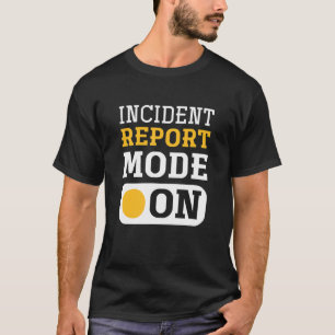 Camiseta Modo De Informe De Incidentes En El Control Animal